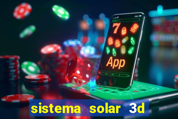 sistema solar 3d em movimento